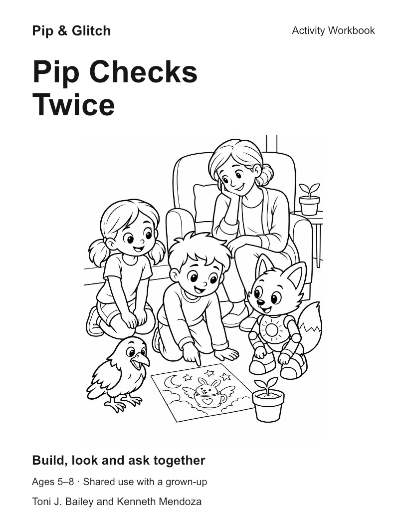 Pip Checks Twice approved B cover design